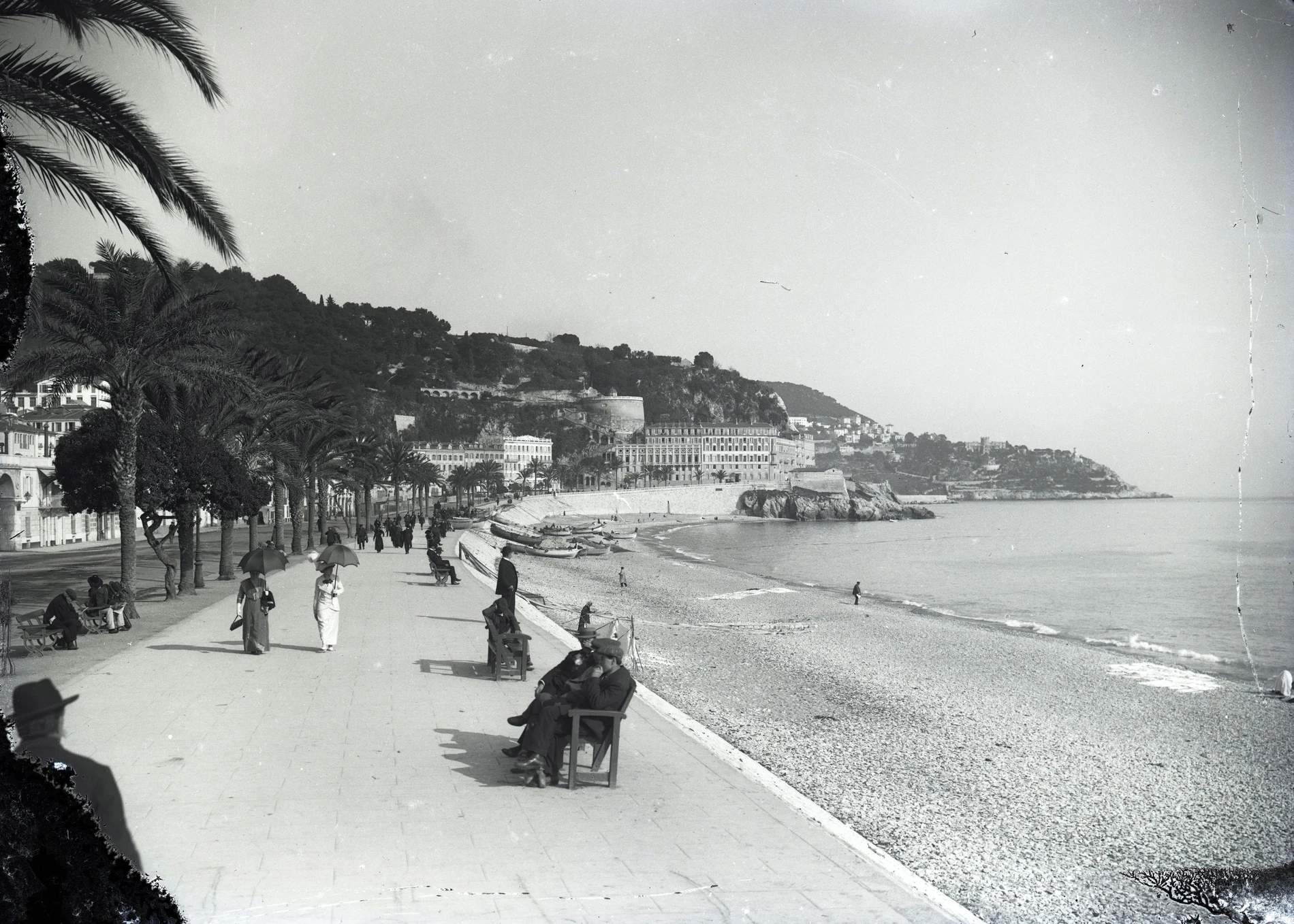 La Promenade des Anglais a Nice au debut du XXe siecle