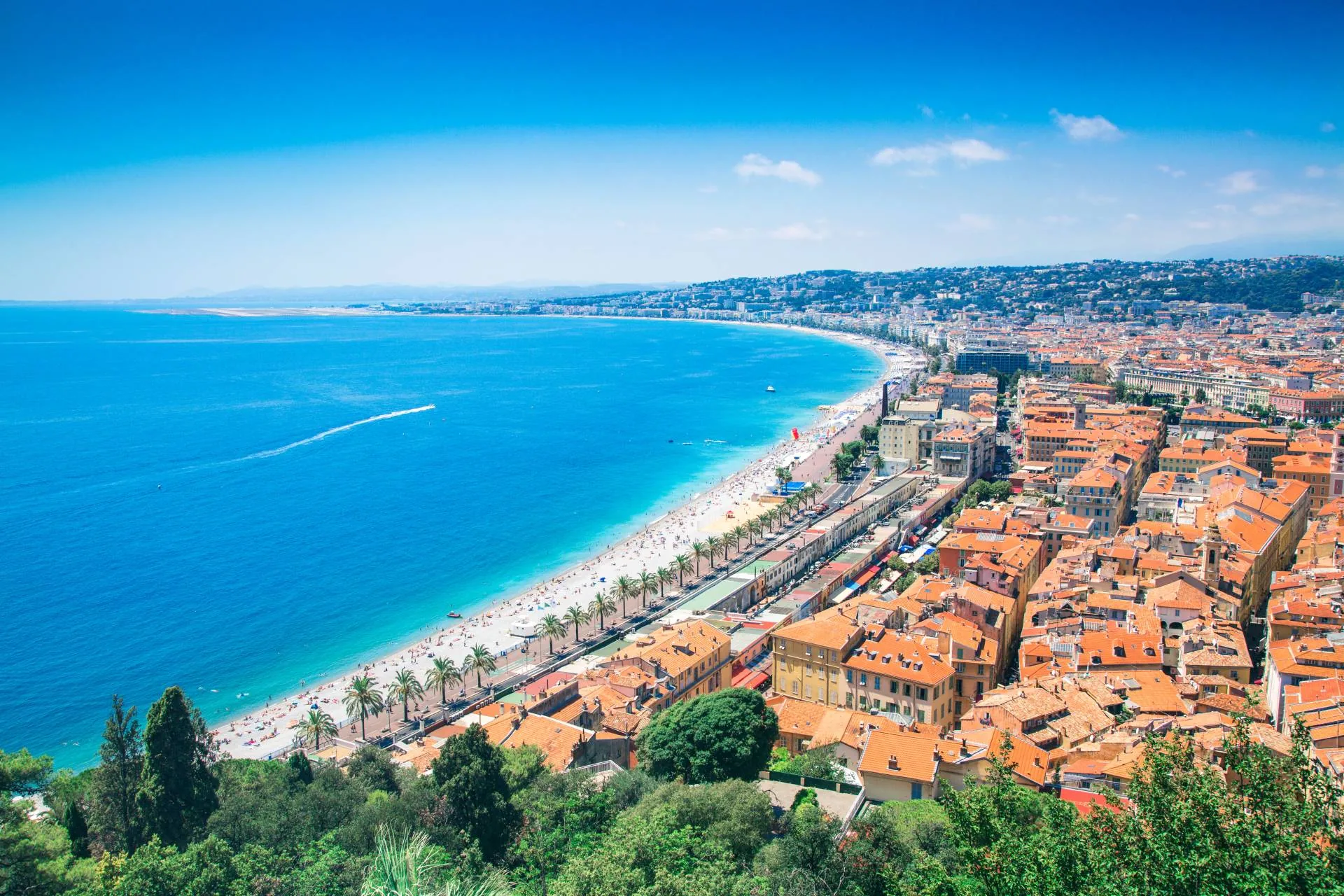 La Promenade des Anglais et la Baie des Anges à Nice